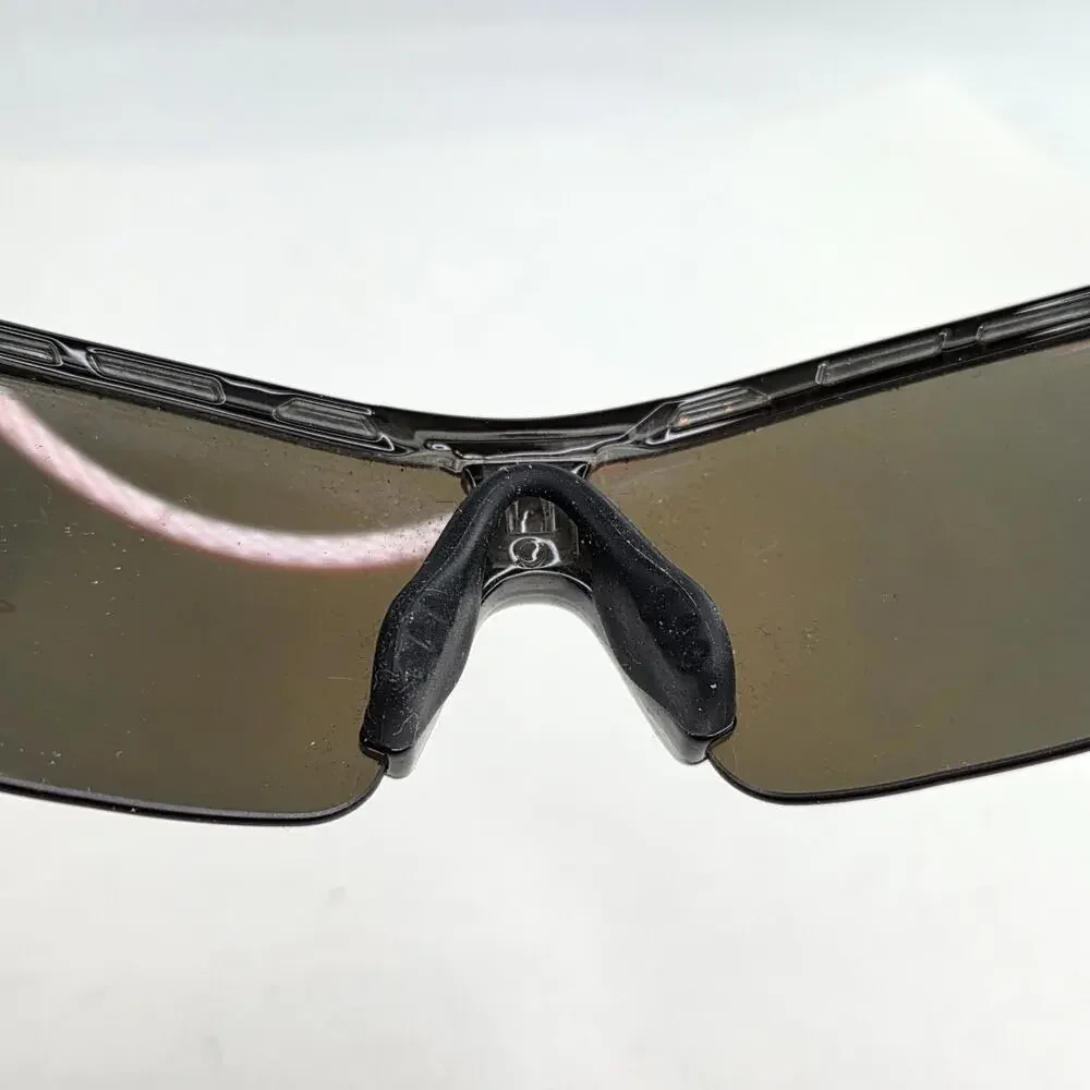 Torege Cycling Sunglasses Black Red Mirror Shield Case Wrap HalfRim